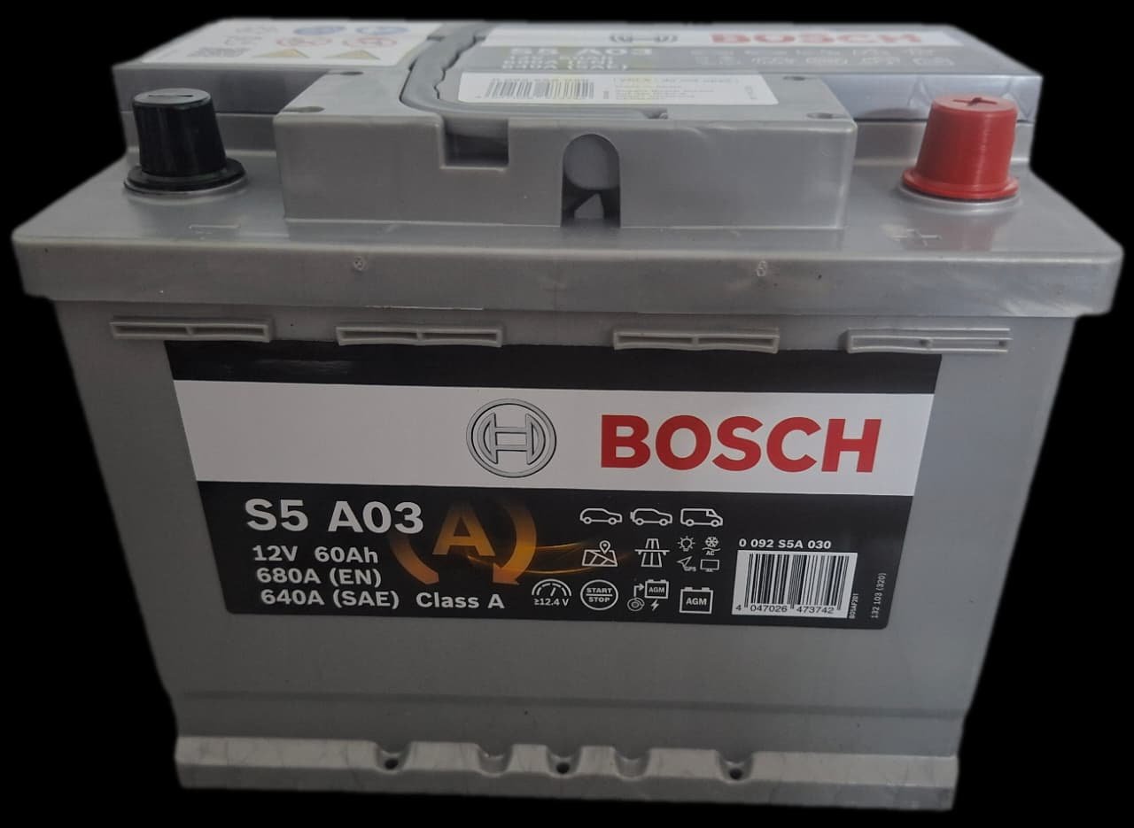 بطارية بوش | 60 امبير | موجب يمين | BOSCH | AGM - الصورة 3